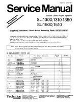 Technics - SL-1300-1510 - Service manual 